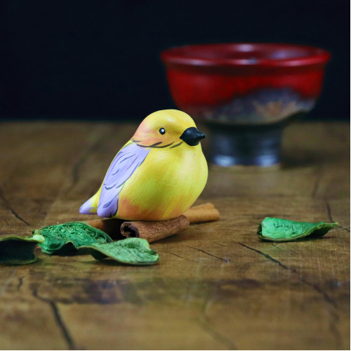 Ptáček barevný žluto-fialový - malý